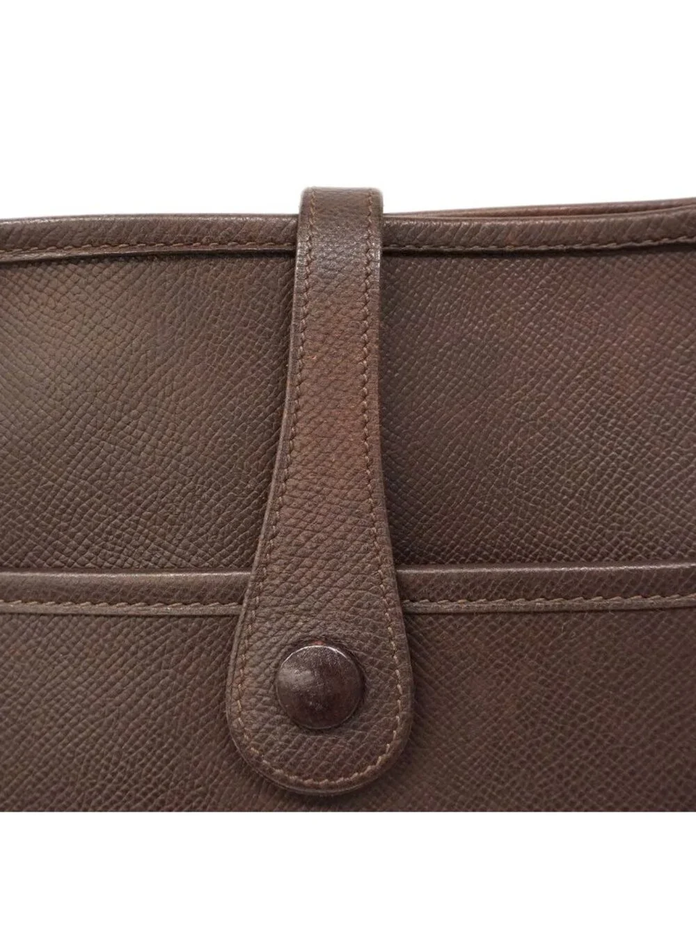 Hermes Shoulder Bag Evelyne Veau Epsom Havana Silver